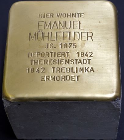 Stolperstein Emanuel Mühlfelder © Stadt Rhede
