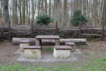 Bürgerpark Benjeshecke Sitzecke in der Mitte © Hubert Spogahn