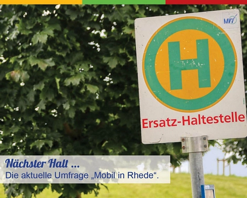 Ersatz-Haltestelle Mobil in Rhede © Stadt Rhede