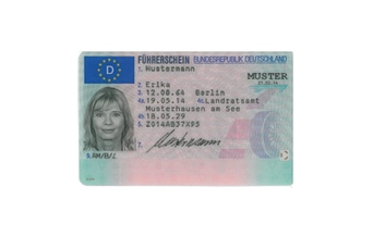 Führerschein vorn © Bundesdruckerei