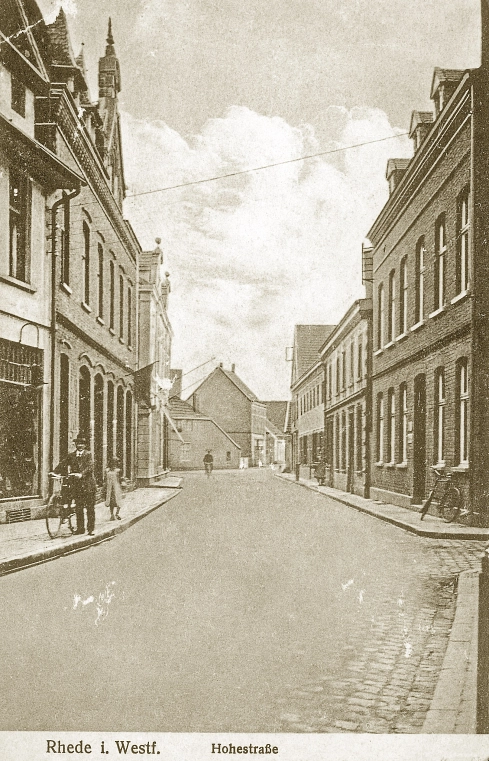 Hohe Straße 1920 © Stadt Rhede