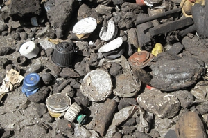 Kompost Steinfalle mit Kapseln