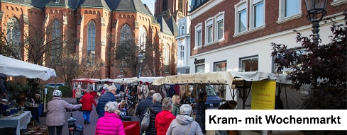 Maerkte_2.Kram- mit Wochenmarkt .jpg © Stadt Rhede