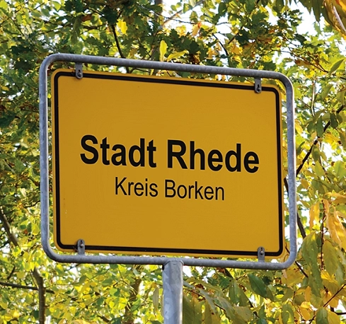 Ortseingangsschild © Stadt Rhede