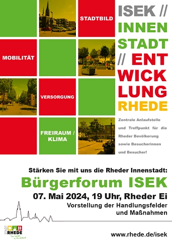 Plakat_ISEK_Buegerforum_2024 © Stadt Rhede
